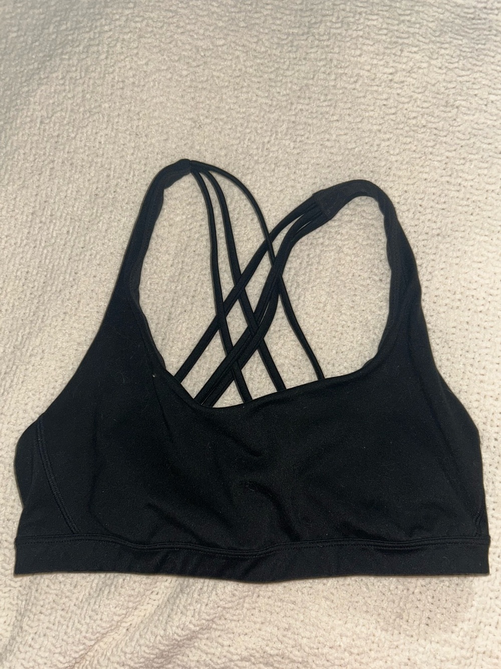Victoria's Secret Black Strappy Crisscross Sports Bra